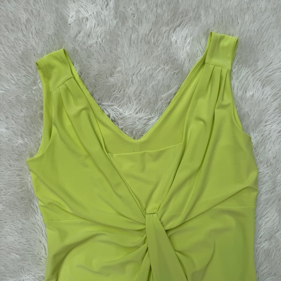 Joseph Ribkoff Lime Green Twist Front Blouse - Picture 1 of 6
